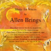 Music for Voices
Works by Allen Brings. The New York Virtuoso Singers appear
on track 13.
